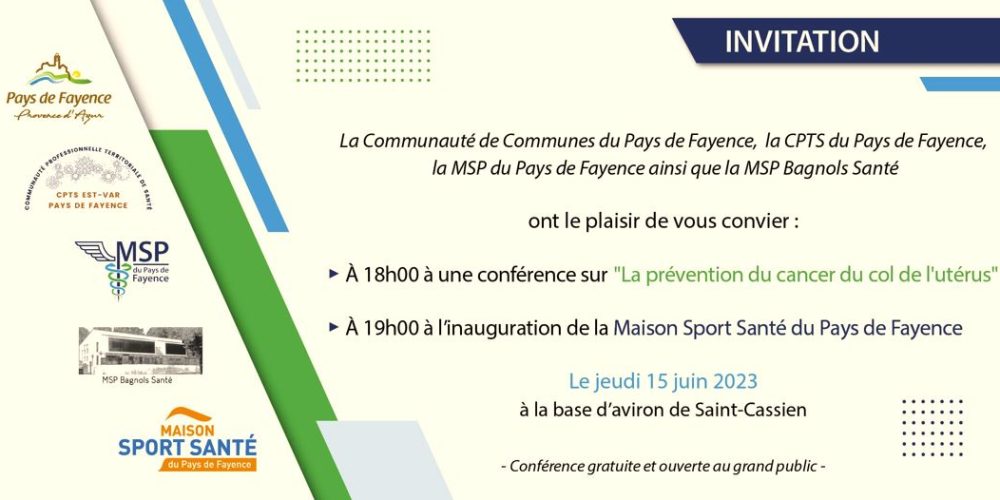 Conférence « La prévention du cancer du col de l&rsquo;utérus » – Inauguration Maison Sport Santé